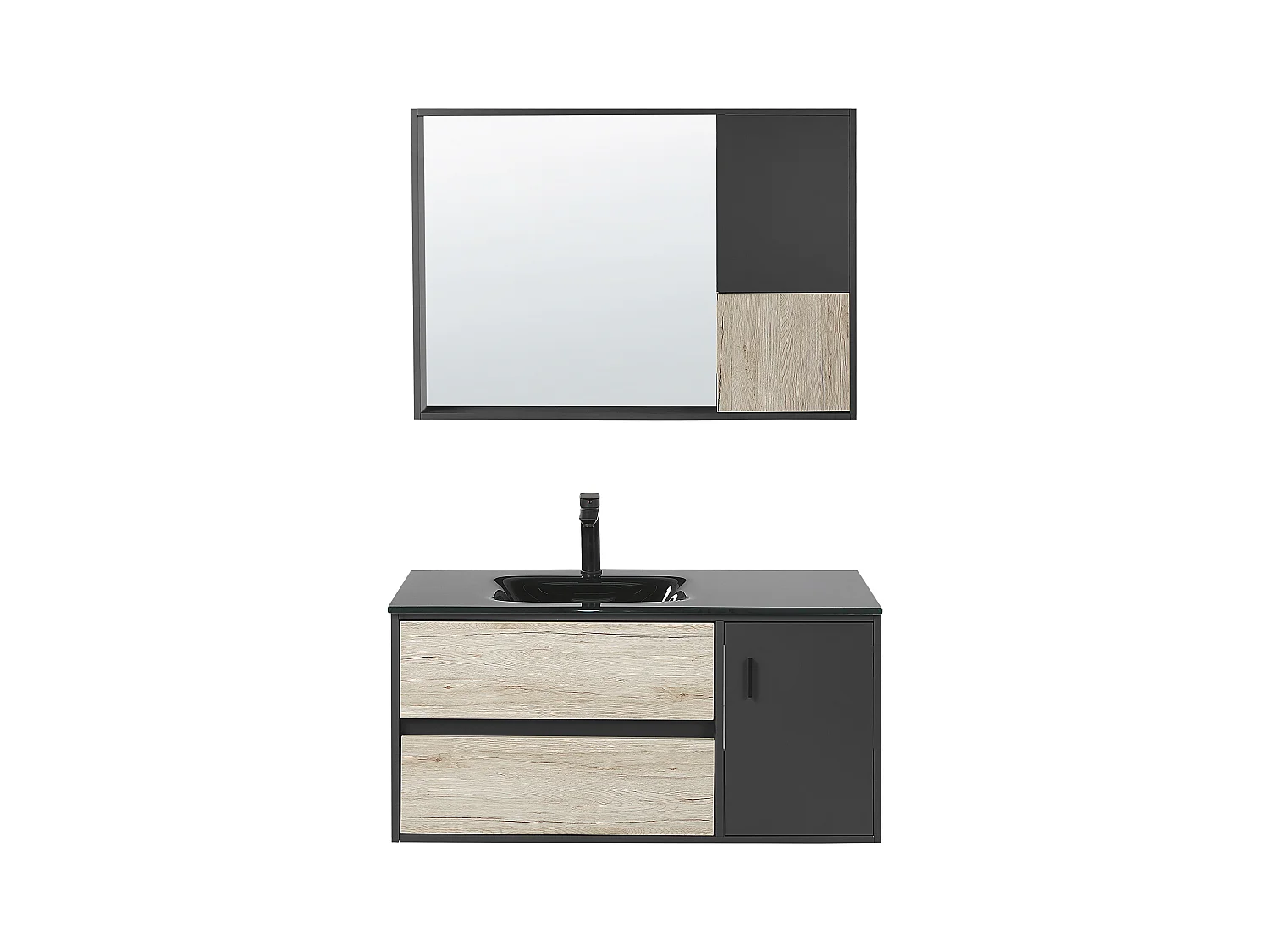 Badmöbel Set TERUEL Schwarz