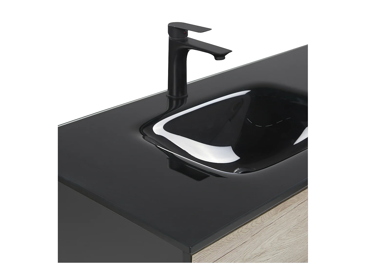 Badmöbel Set TERUEL Schwarz