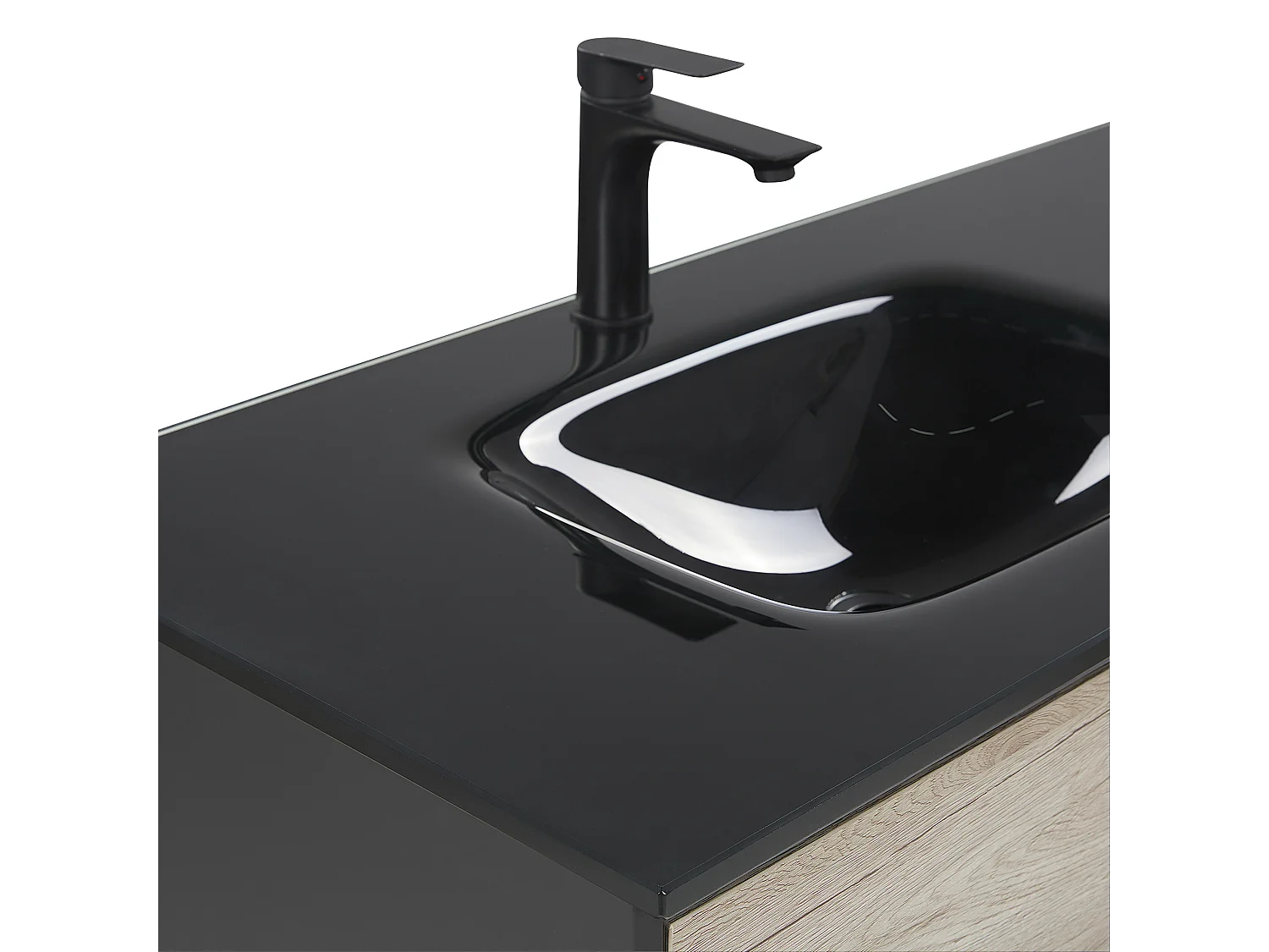 Zestaw mebli łazienkowych TERUEL Czarny