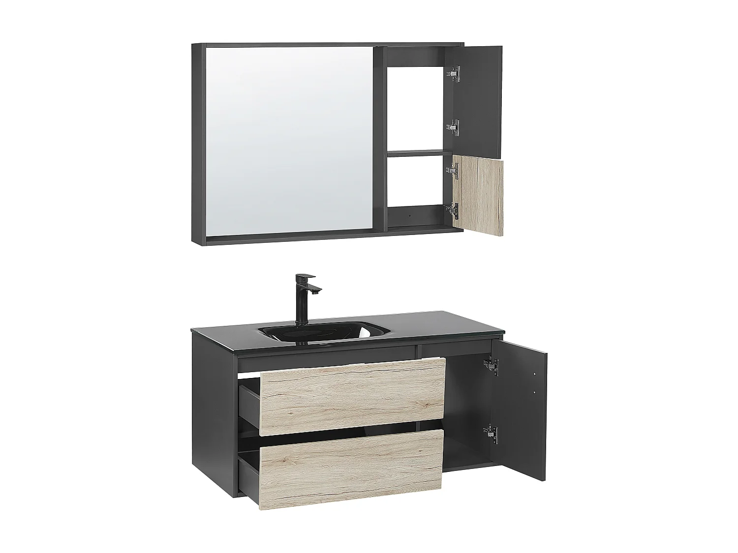 Ensemble de meubles de salle de bain TERUEL Noir