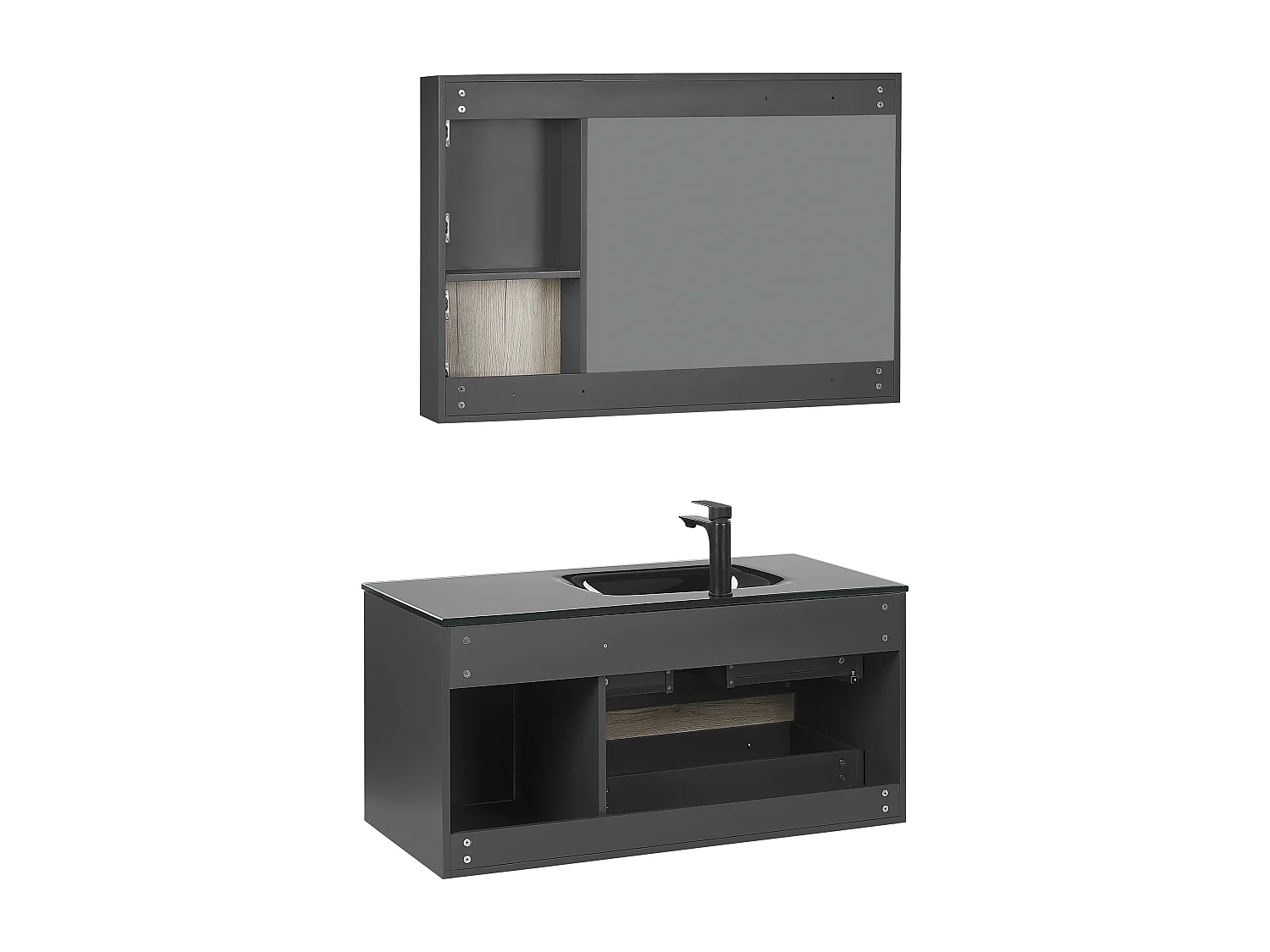 Ensemble de meubles de salle de bain TERUEL Noir