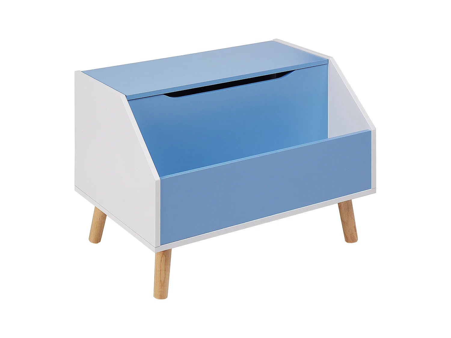 Aufbewahrungskiste blau 43 x 60 cm Spielzeugkiste für Kinderzimmer Casper