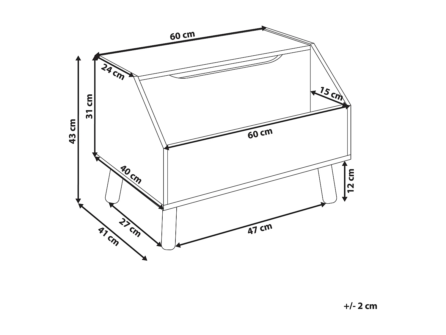 Armoire CASPER 43 cm Bleu