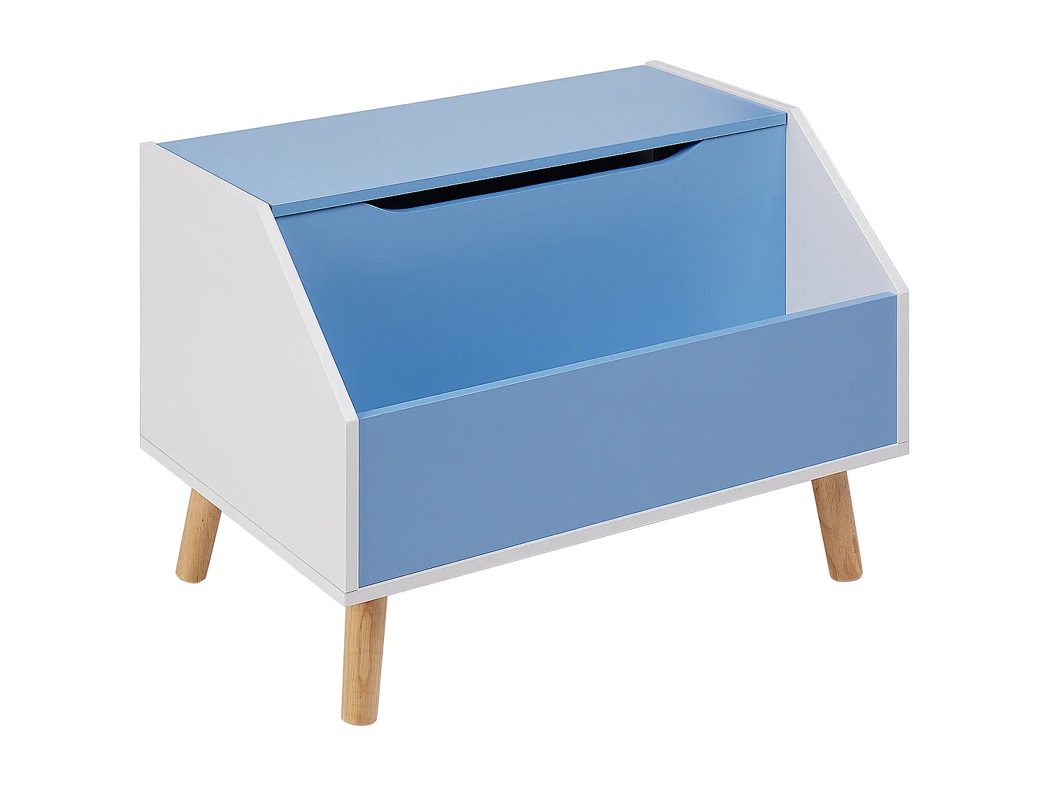 Aufbewahrungskiste blau 43 x 60 cm Spielzeugkiste für Kinderzimmer Casper