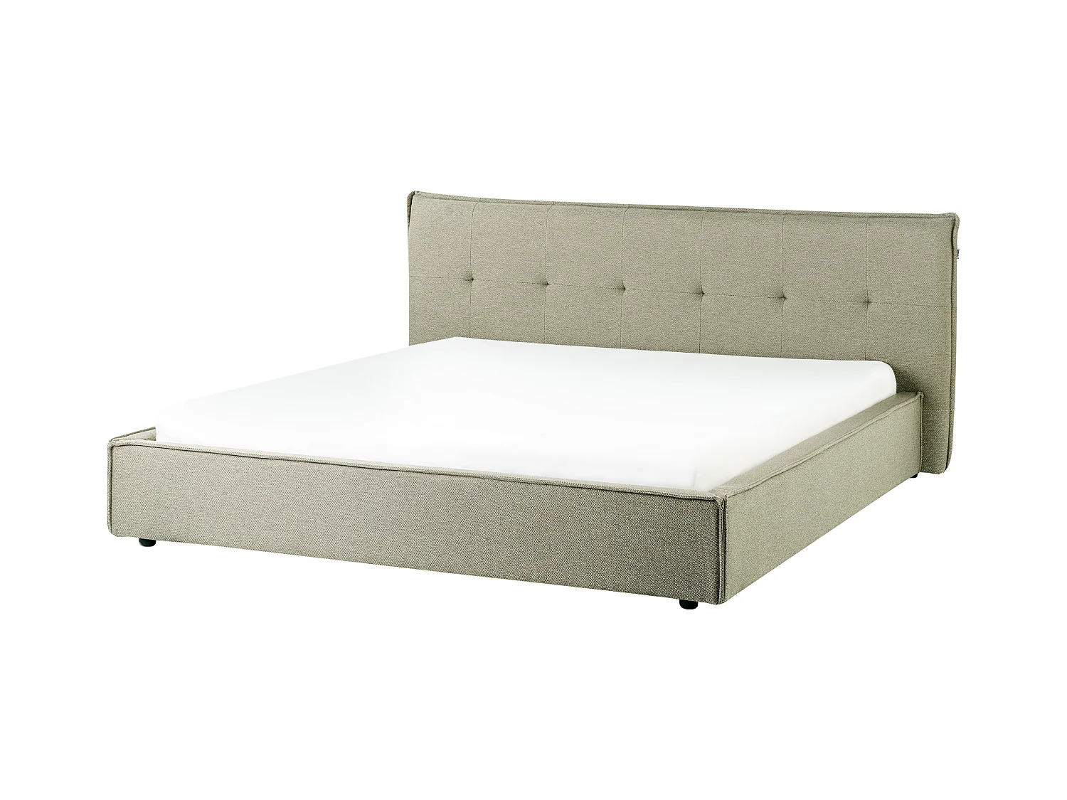 Lit avec sommier Lin synthétique LESTRE 180 x 200 cm Vert