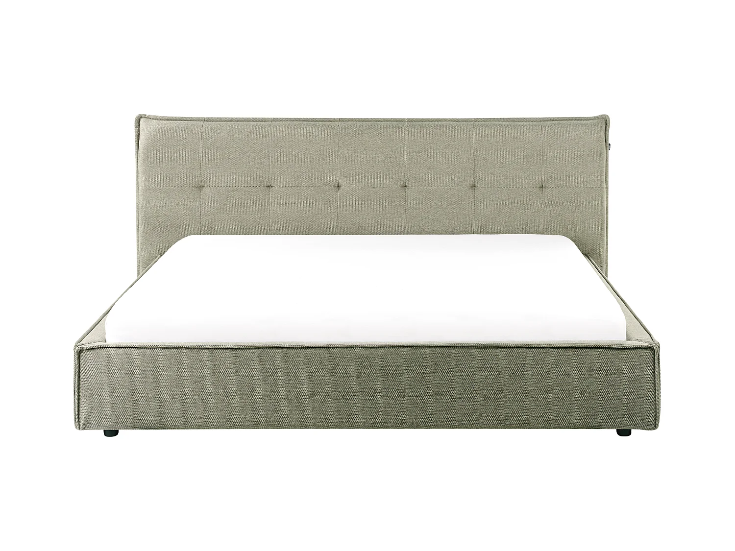 Lit avec sommier Lin synthétique LESTRE 180 x 200 cm Vert