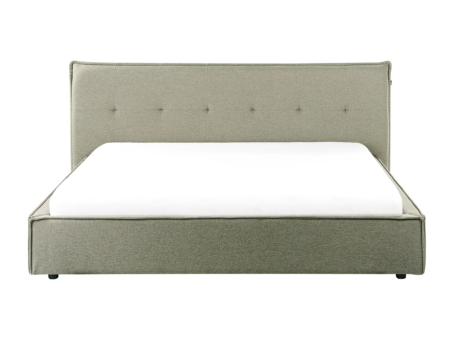 Lit avec sommier Lin synthétique LESTRE 180 x 200 cm Vert