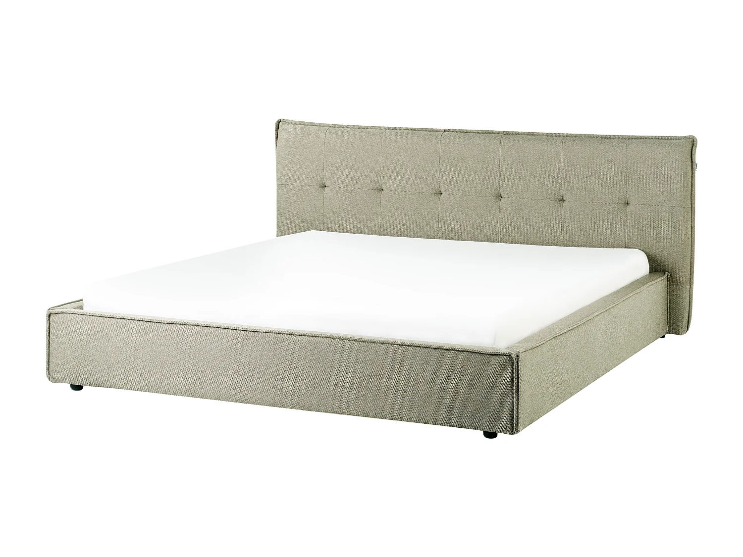 Lit avec sommier Lin synthétique LESTRE 180 x 200 cm Vert