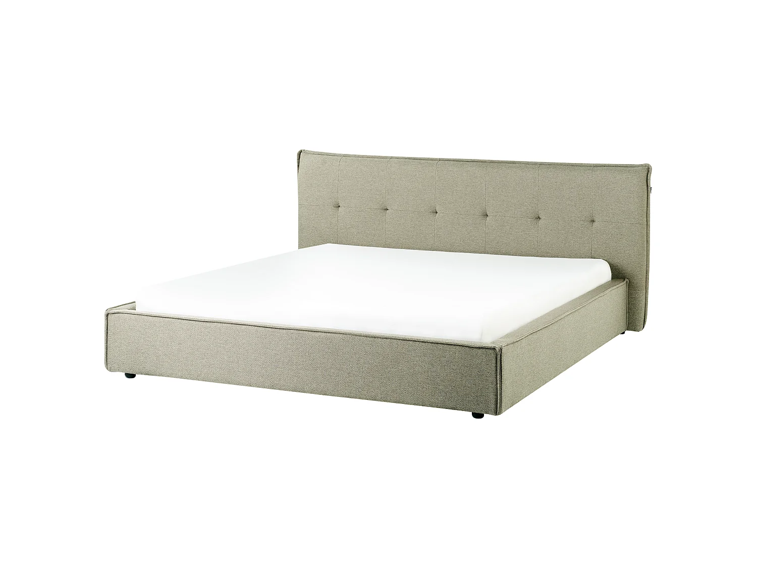 Lit avec sommier Lin synthétique LESTRE 180 x 200 cm Vert