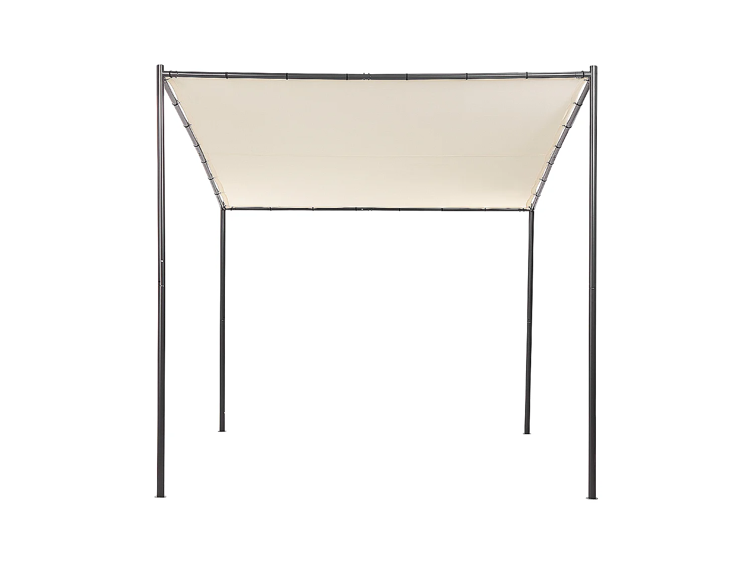 Cenador de metal beige/negro 270 cm VIMINO