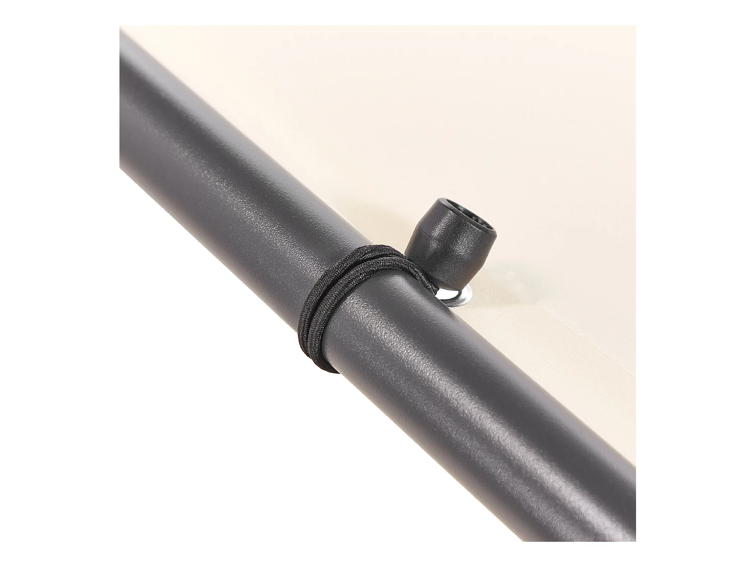 Cenador de metal beige/negro 270 cm VIMINO