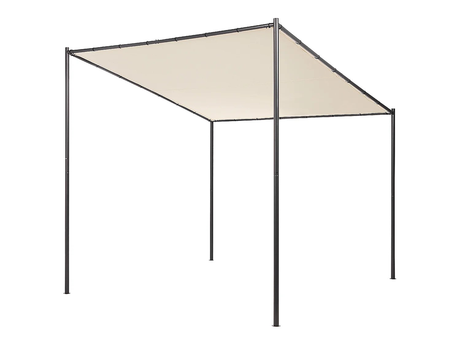 Gazebo VIMINO Metal 282 cm 294 cm Beige