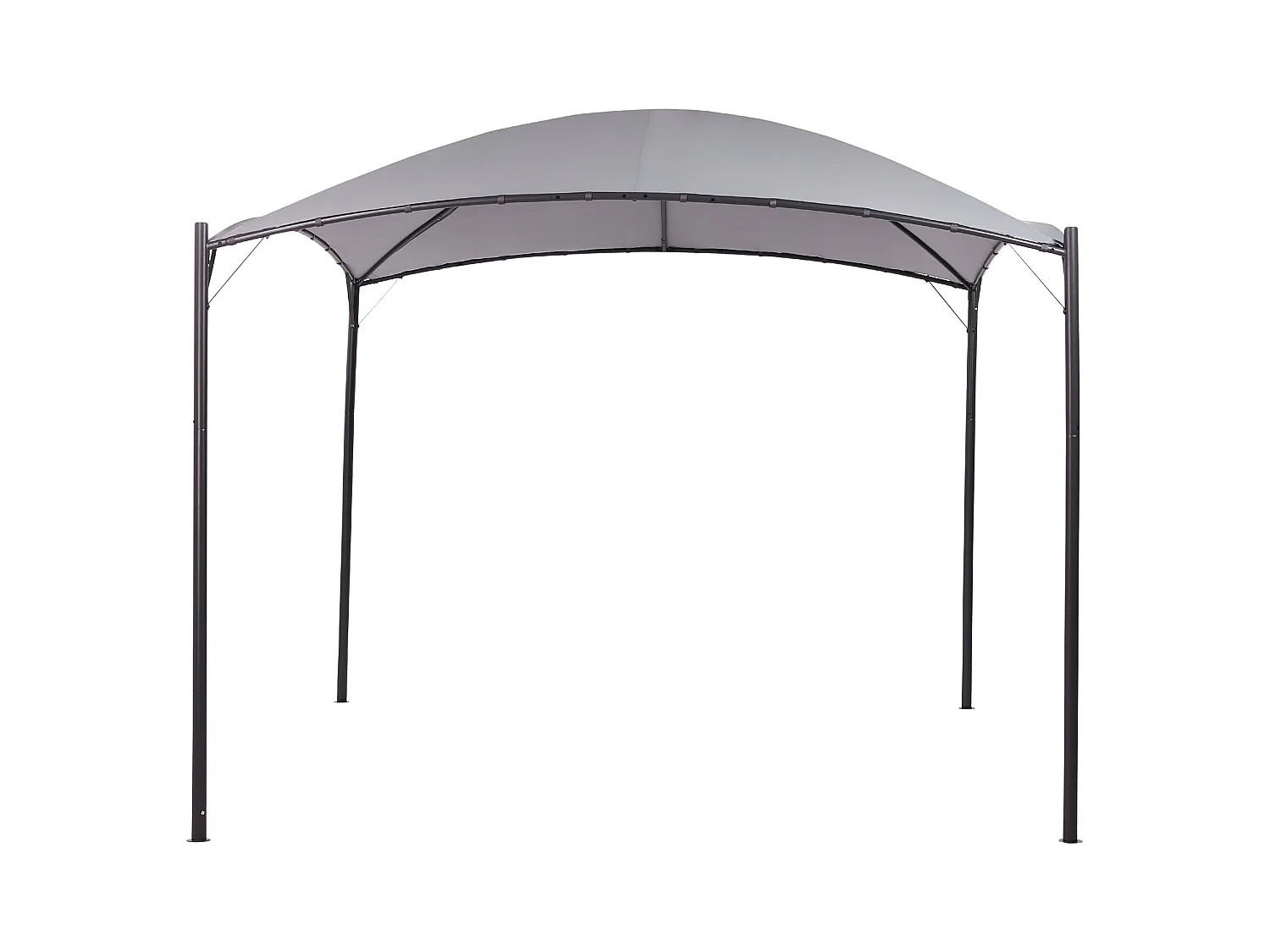Tonnelle de jardin VOMERO Métal 305 cm 305 cm Gris
