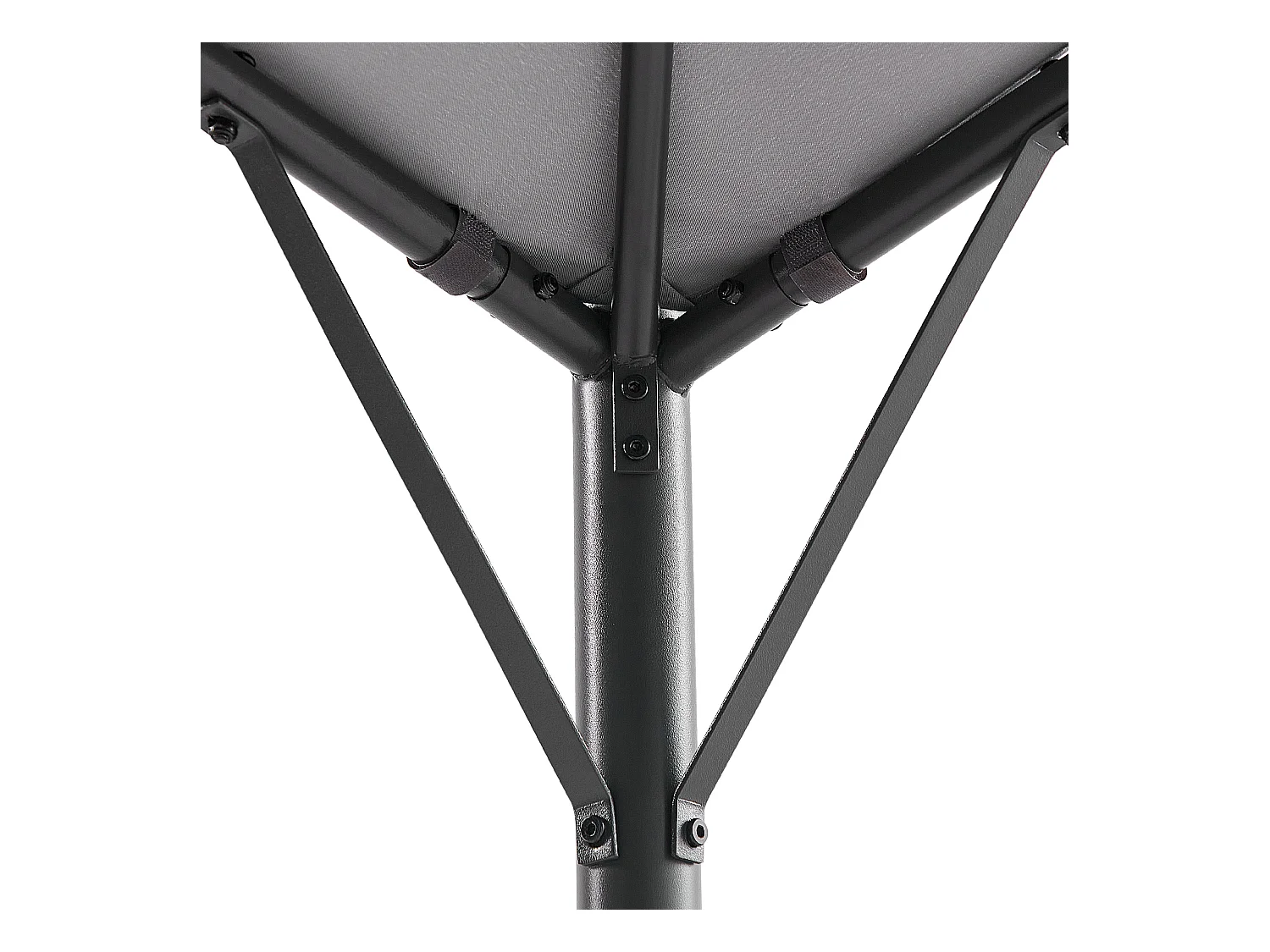 Tonnelle de jardin VOMERO Métal 305 cm 305 cm Gris