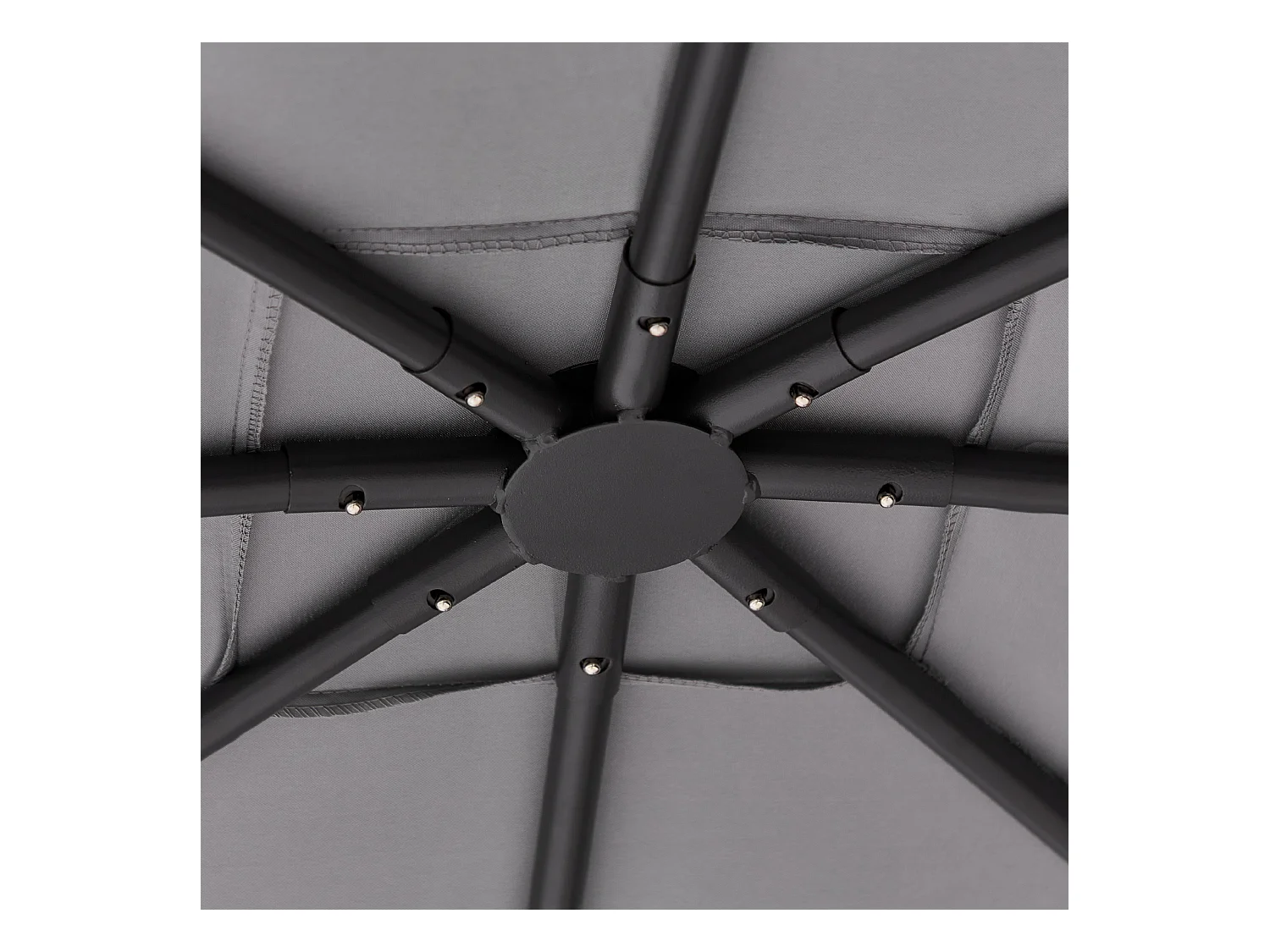 Tonnelle de jardin VOMERO Métal 305 cm 305 cm Gris