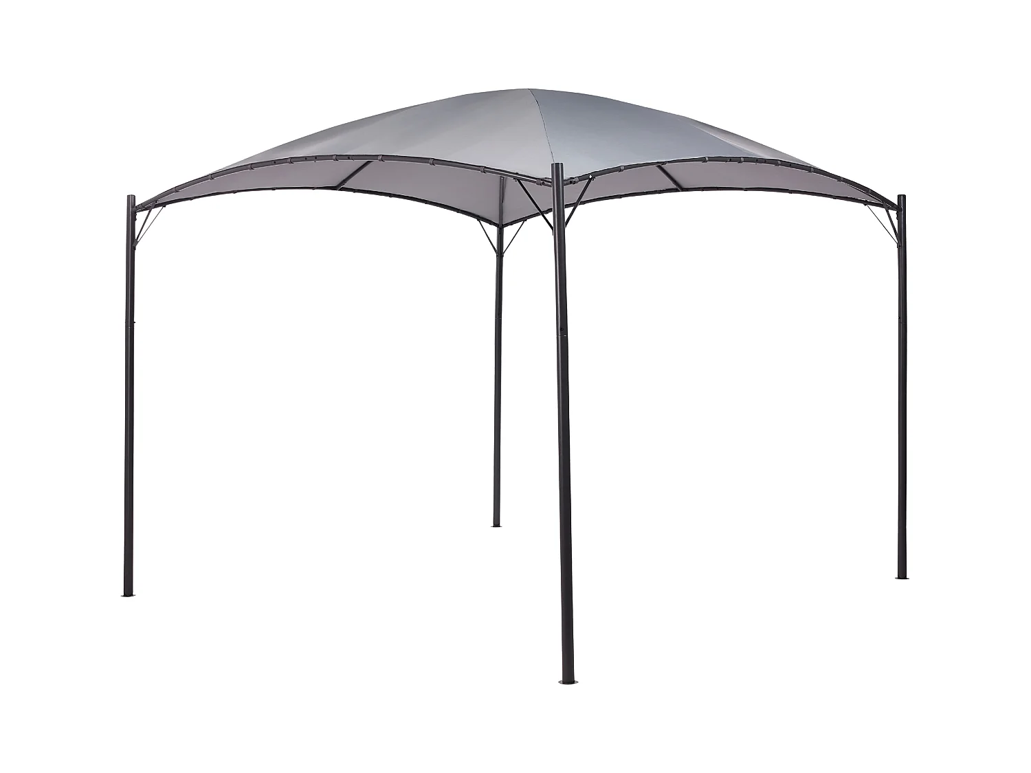 Tonnelle de jardin VOMERO Métal 305 cm 305 cm Gris