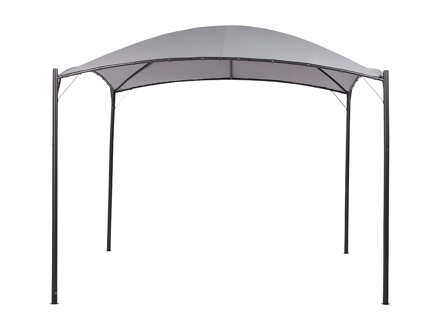 Tonnelle de jardin VOMERO Métal 305 cm 305 cm Gris