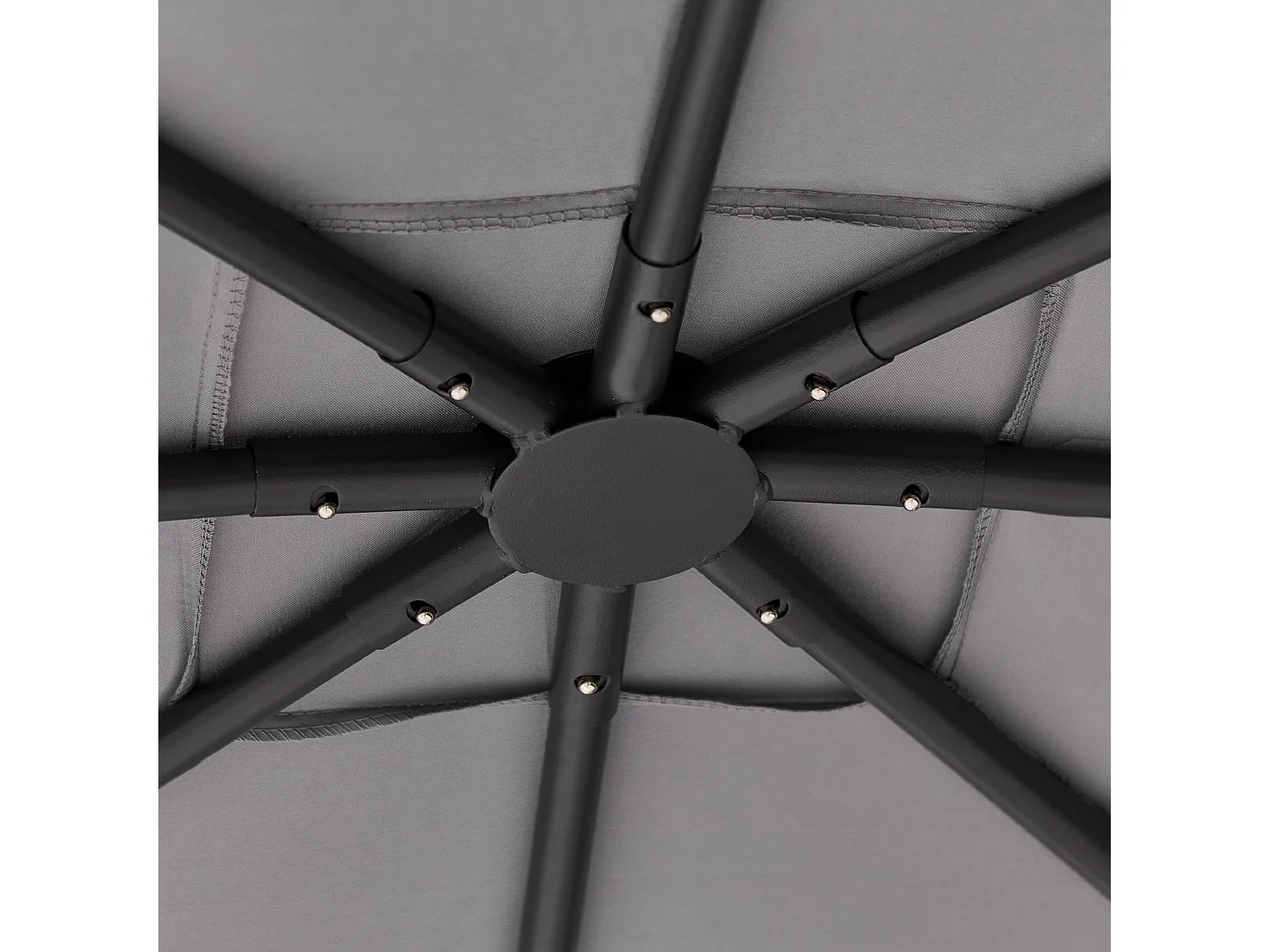 Tonnelle de jardin VOMERO Métal 305 cm 305 cm Gris