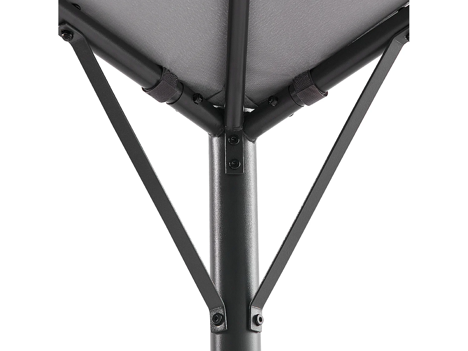 Pawilon ogrodowy VOMERO Metal 305 cm 305 cm Szary