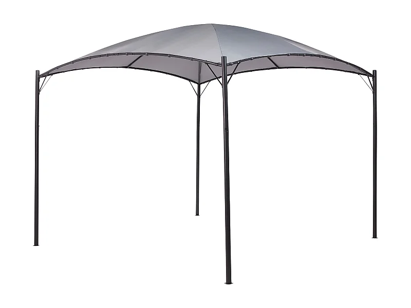 Pergola grijs 305 x 305 cm VOMERO