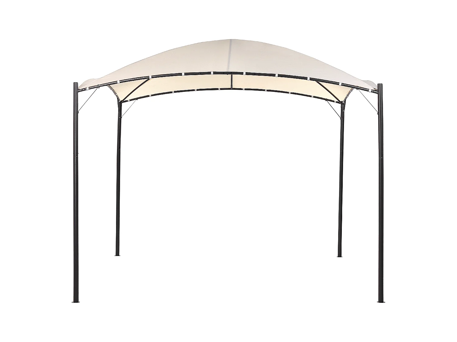 Cenador de metal beige/negro 305 cm VOMERO