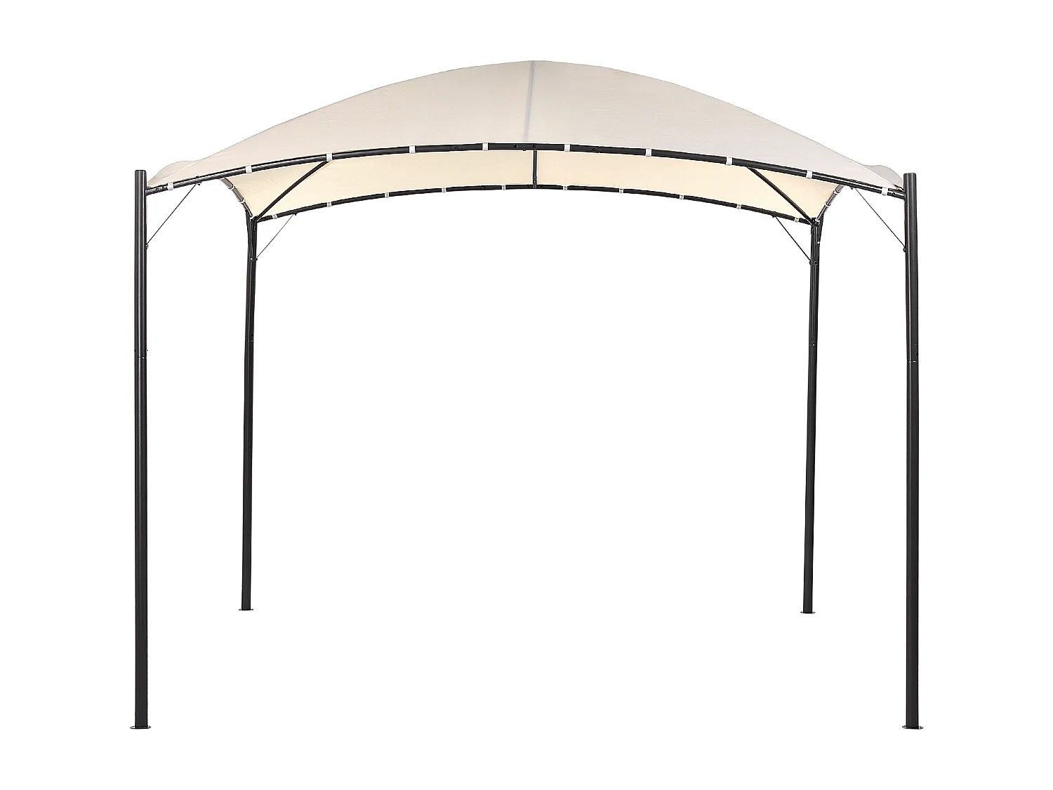 Tonnelle de jardin VOMERO Métal 305 cm 305 cm Beige