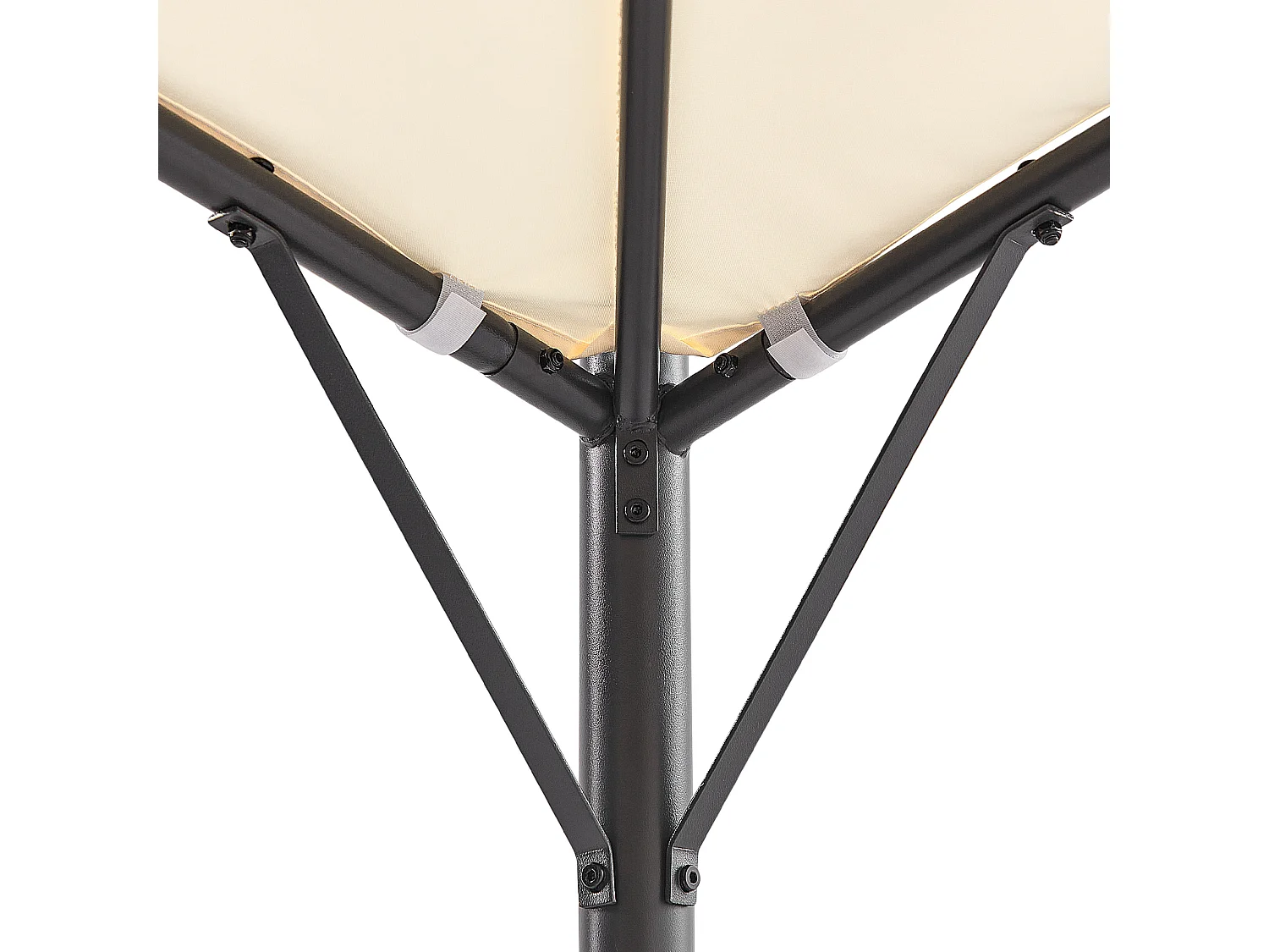 Tonnelle de jardin VOMERO Métal 305 cm 305 cm Beige