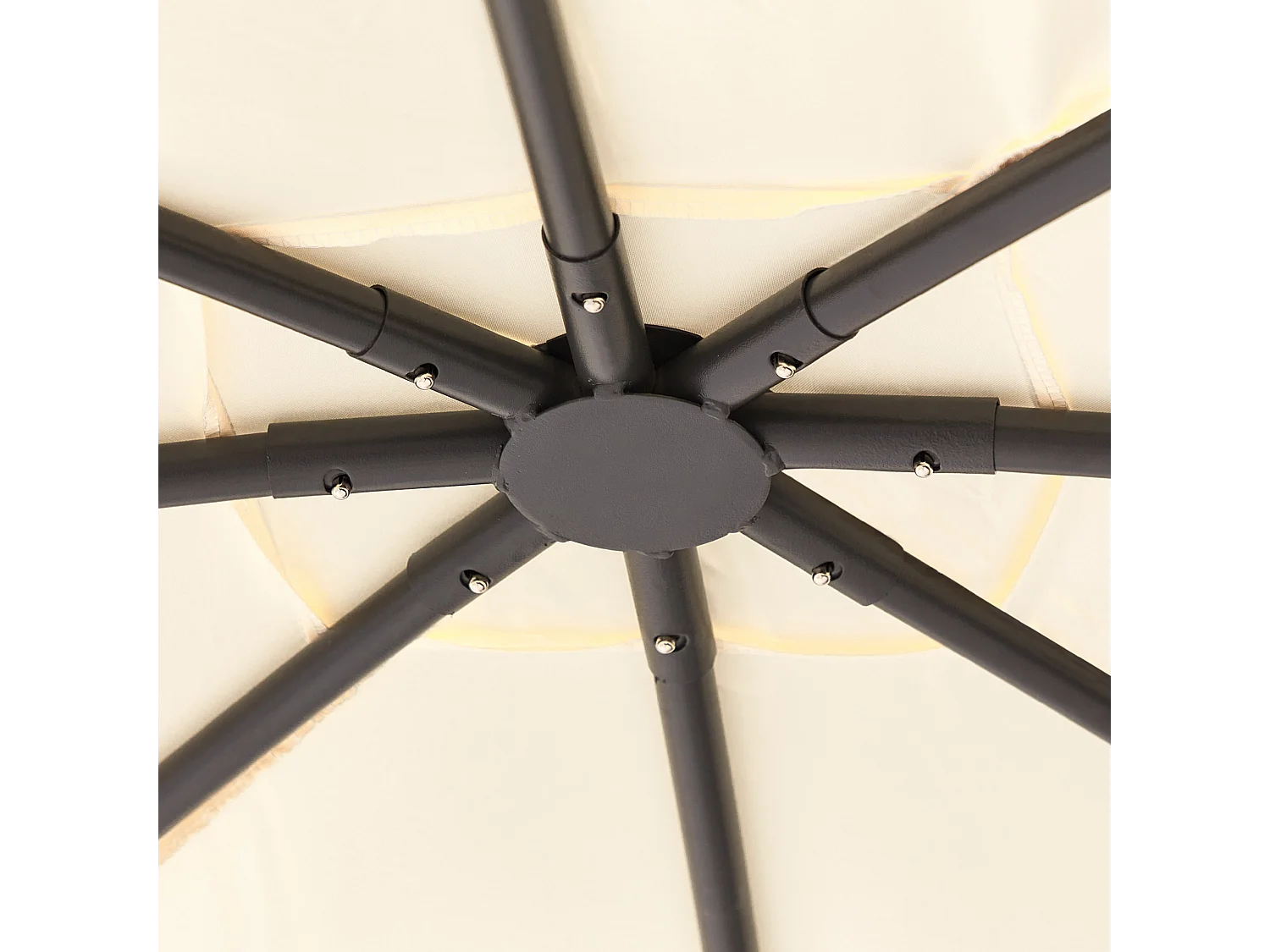 Pawilon ogrodowy VOMERO Metal 305 cm 305 cm Beżowy