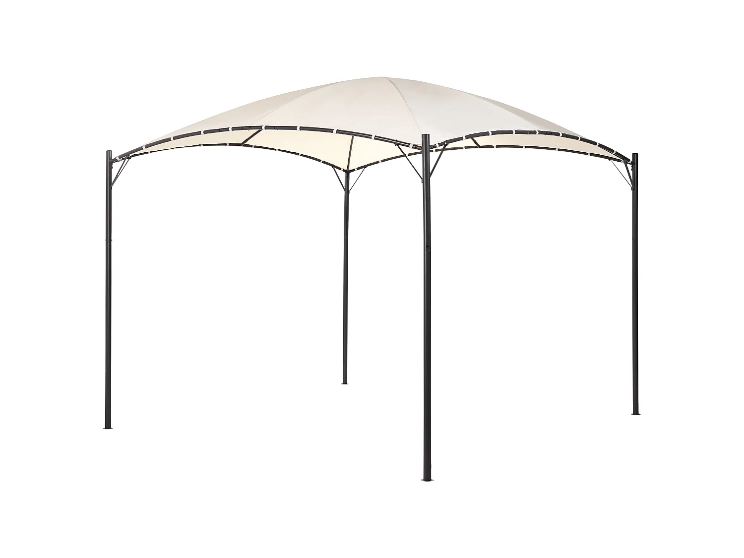 Gazebo VOMERO Metal 305 cm 305 cm Beige