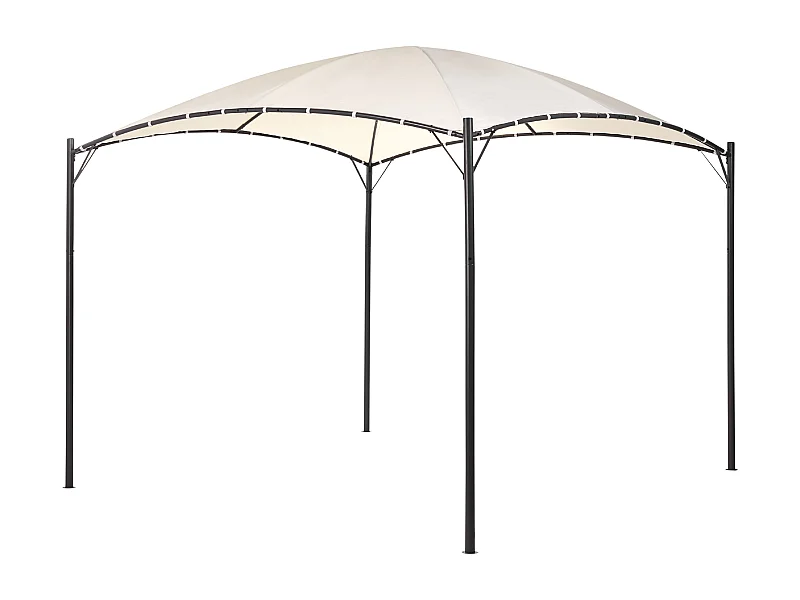 Gazebo metallo beige 305 x 305 cm VOMERO