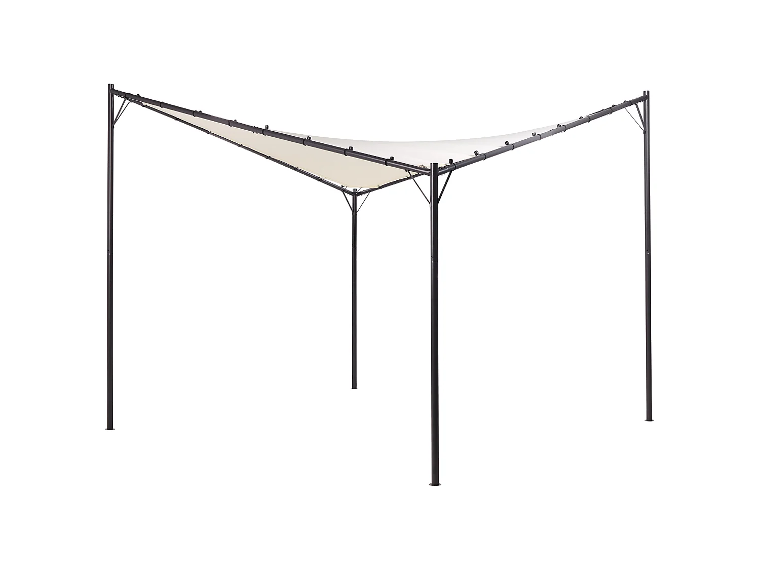 Gazebo AVENTINE Metal 300 cm 300 cm Beige