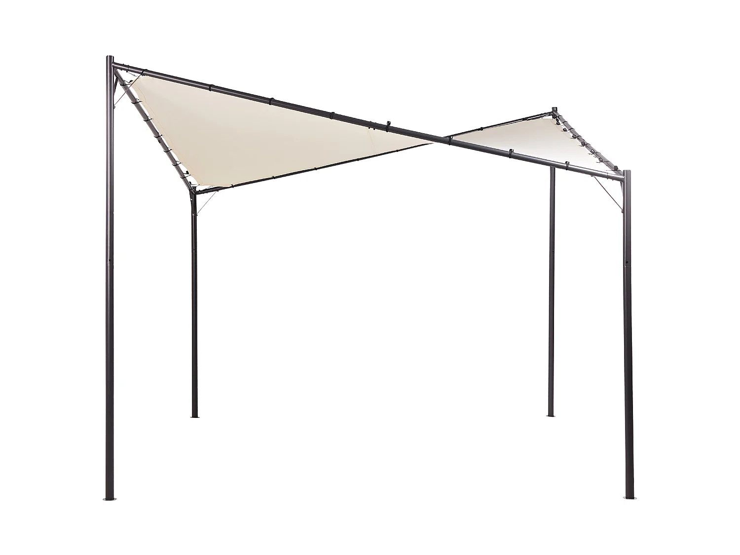 Gazebo AVENTINE Metal 300 cm 300 cm Beige