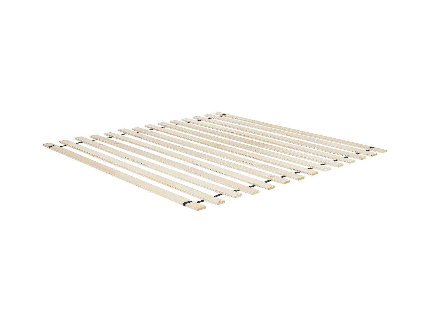 Lit avec sommier Lin synthétique LESTRE 180 x 200 cm Blanc cassé