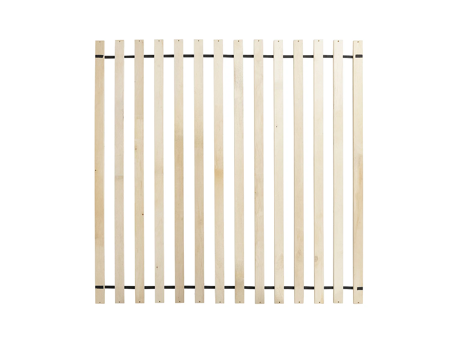 Lit avec sommier Lin synthétique LESTRE 180 x 200 cm Blanc cassé