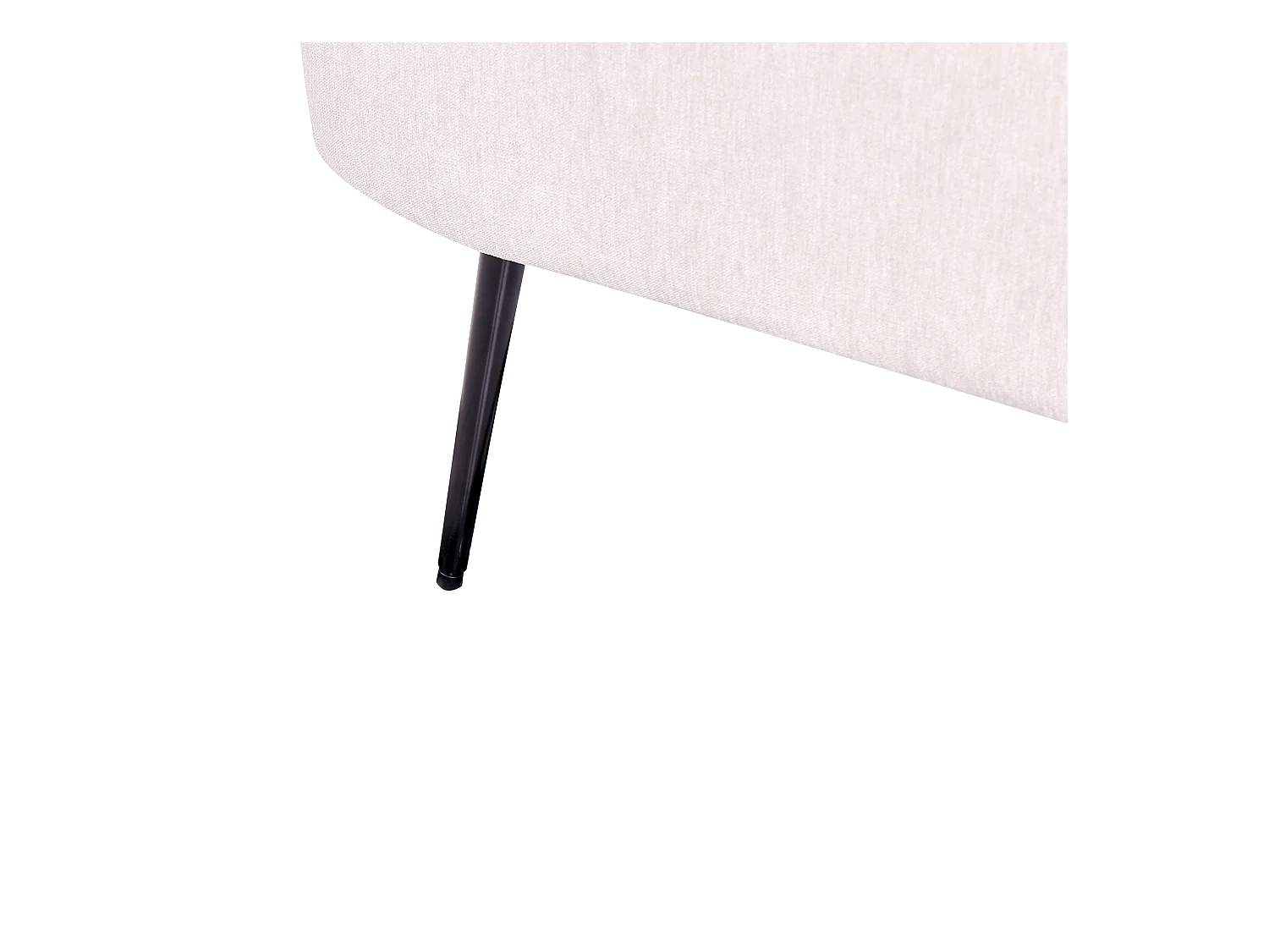 Chaise longue côté droite ARCEY Tissu Marron