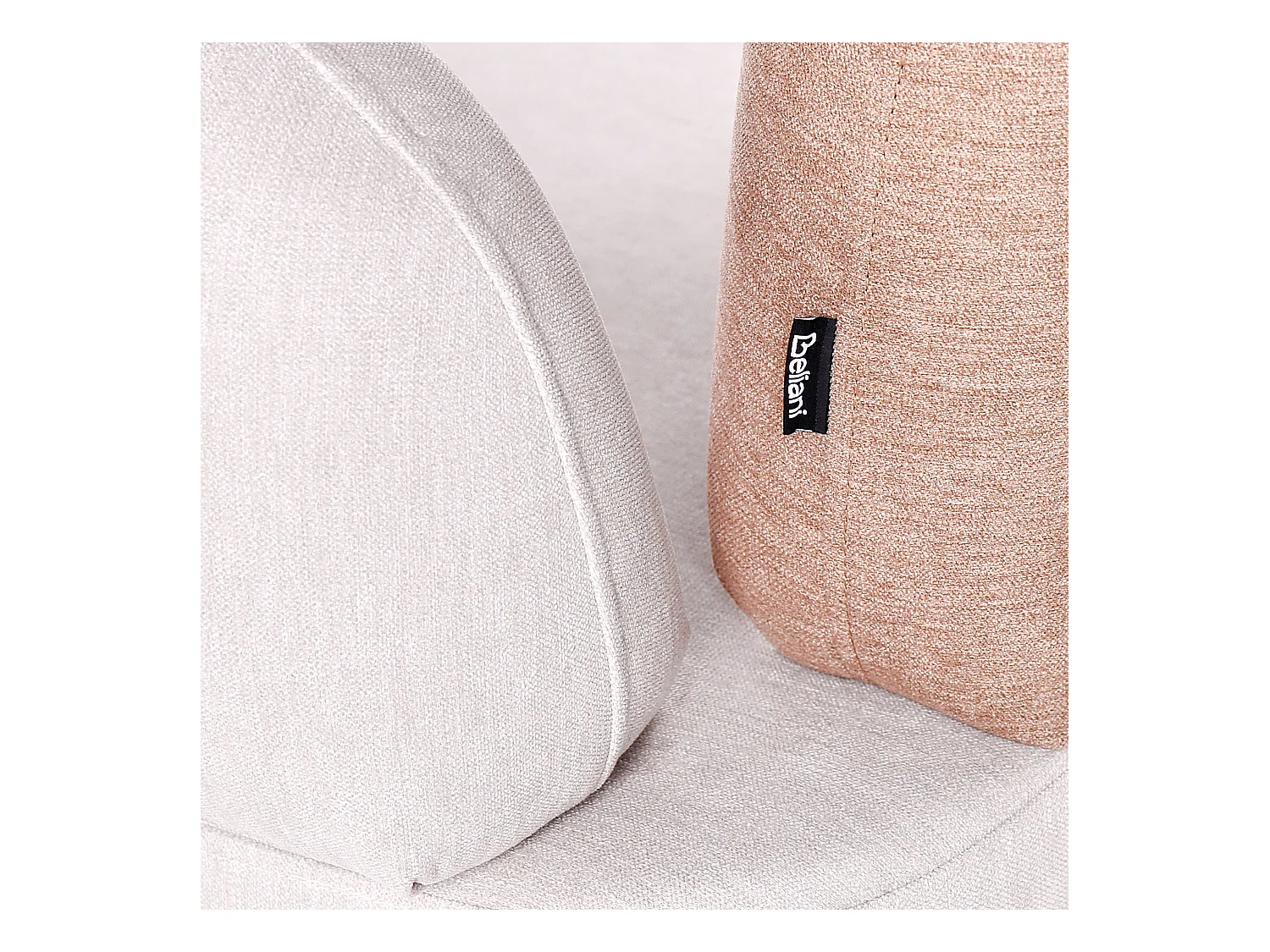 Linksseitige Chaiselounge ARCEY Stoff Braun