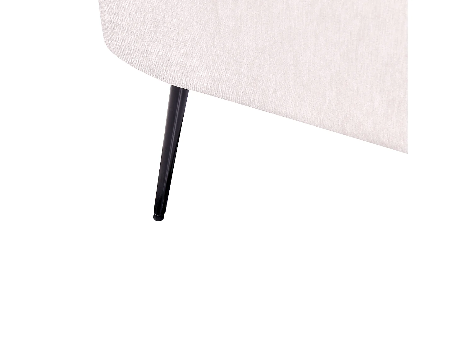 Chaise longue côté droite ARCEY Tissu Marron