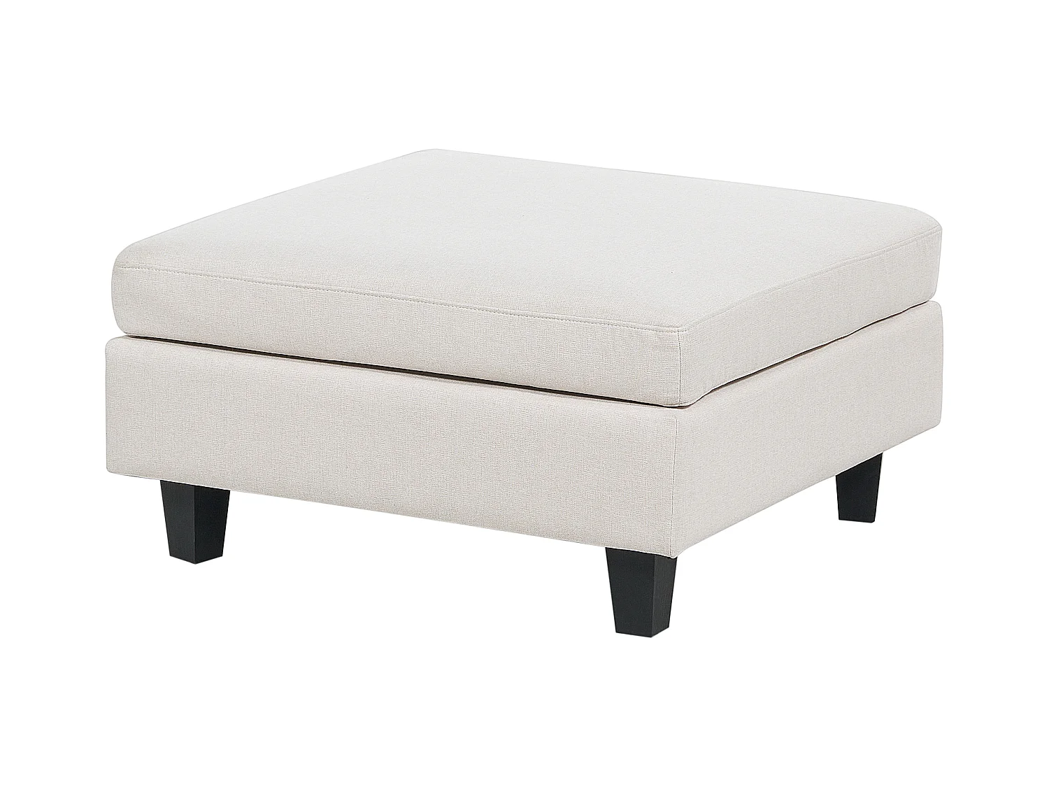 Narożnik modułowy UNSTAD Jasnobeżowy z otomaną dla 5 osób Lewostronny