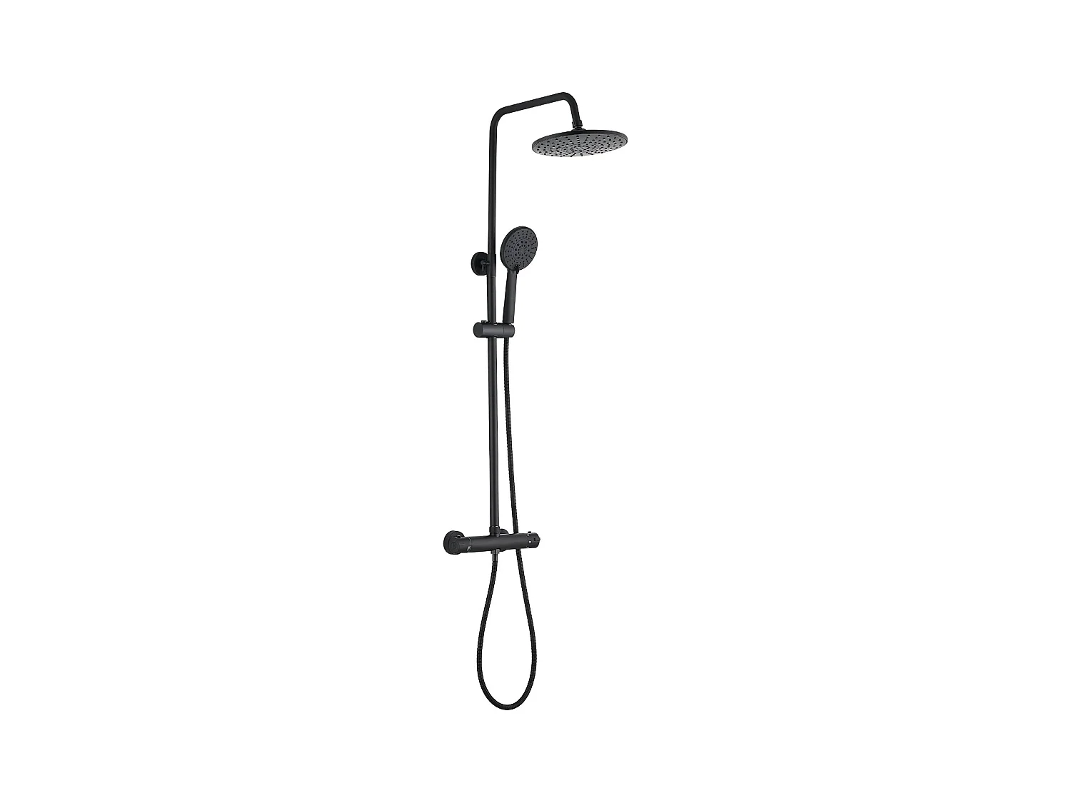 Colonne de douche thermostatique, Système de douche thermostatique 38°C, Noir
