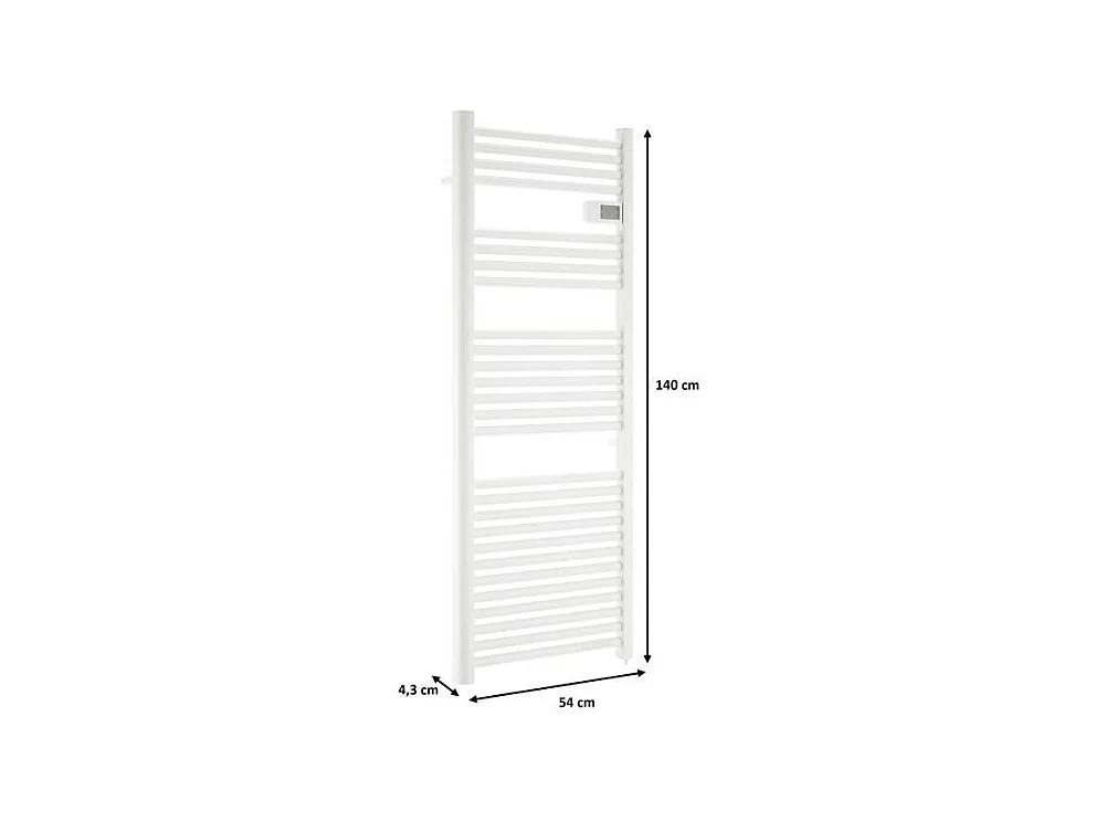 Radiateur seche-serviettes OCEANIC sans soufflerie - 700W - Blanc mat - NF