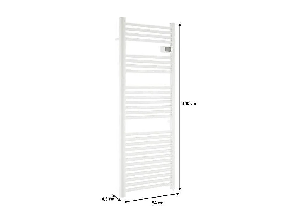 Radiateur seche-serviettes OCEANIC sans soufflerie - 700W - Blanc mat - NF