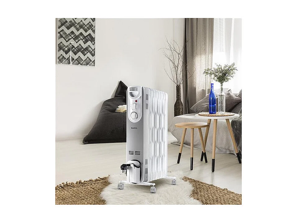 FR9010390B-Radiateur bain d'huile blanc 2000W SUPRA - ORSO2000
