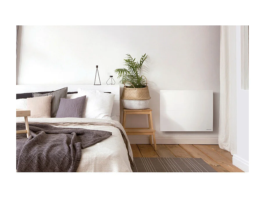 Radiateur électrique 1000W SOKIO horizontal blanc ATLANTIC 503109