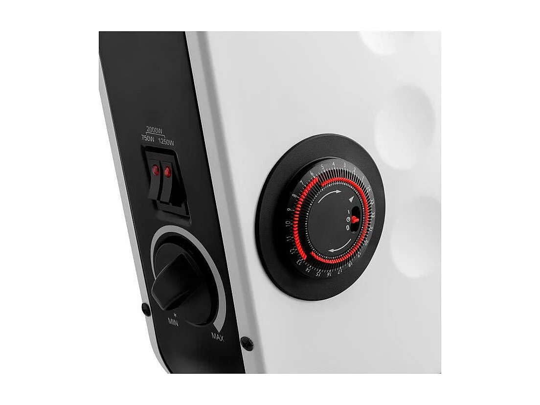 Radiateur - SENCOR - SCF 2100WH - 2000 W - 3 niveaux - Minuterie - Blanc