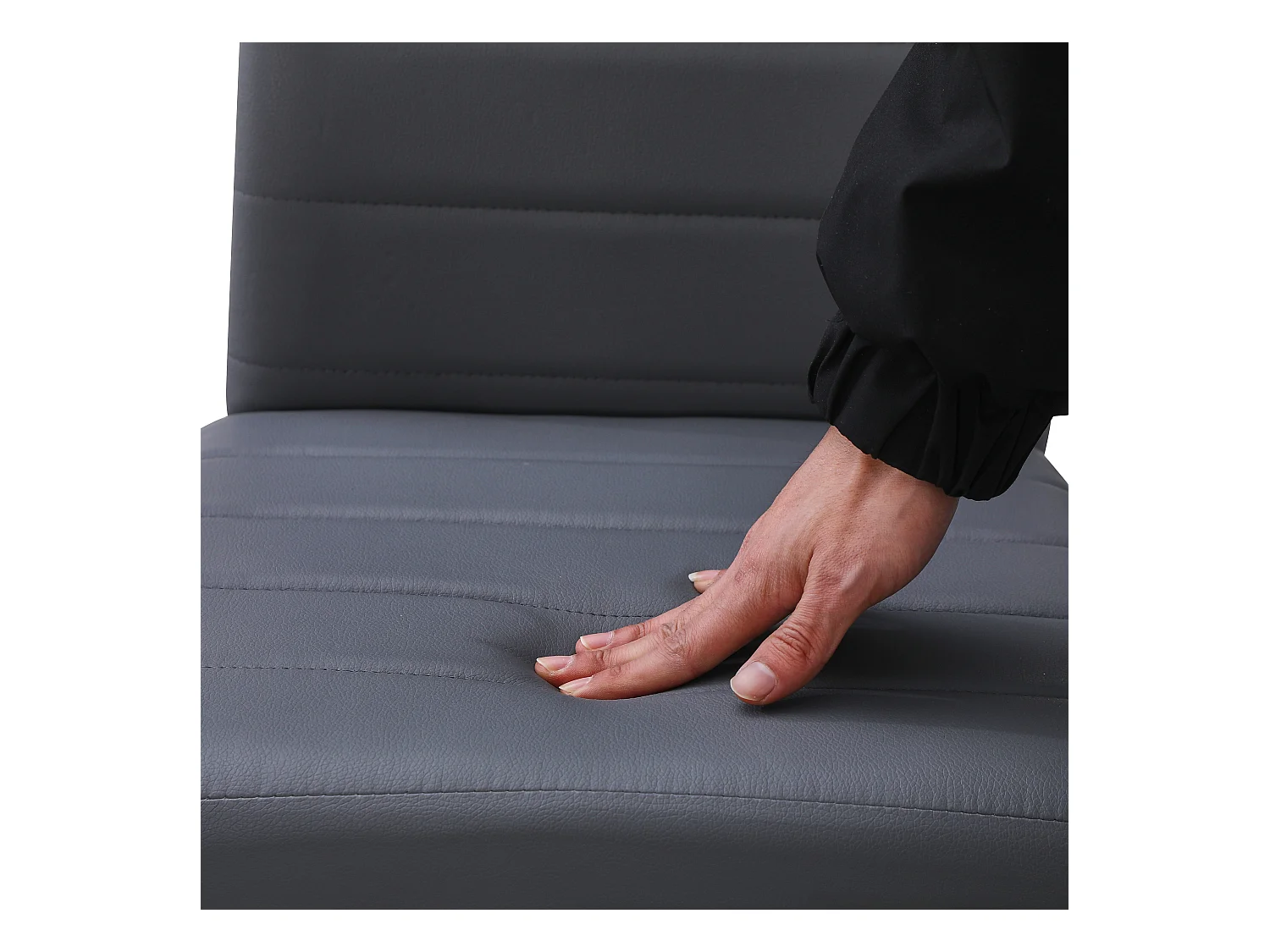 Lot de 6 chaises de salle à manger, gris, chaise de bureau