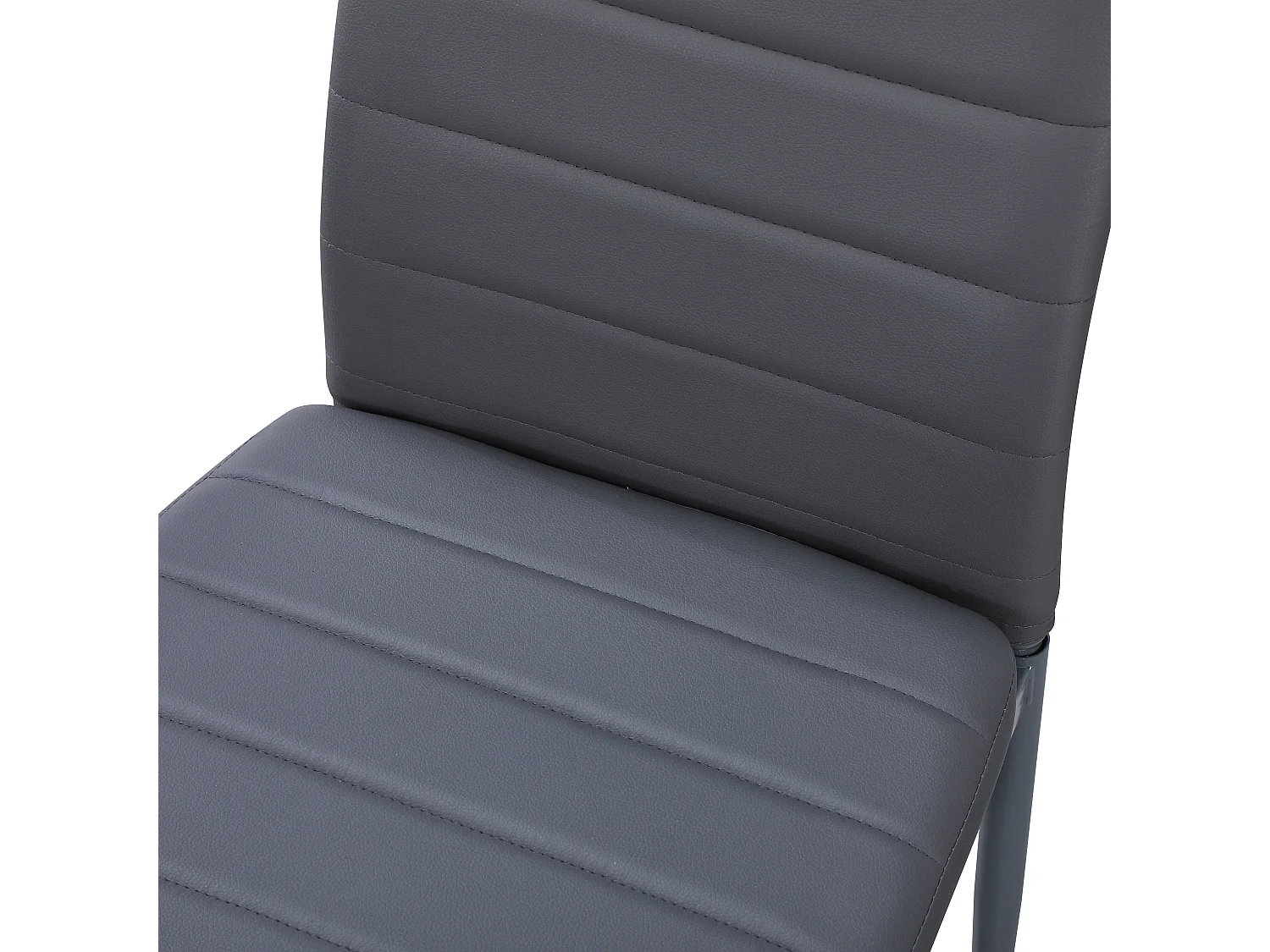 Lot de 6 chaises de salle à manger, gris, chaise de bureau