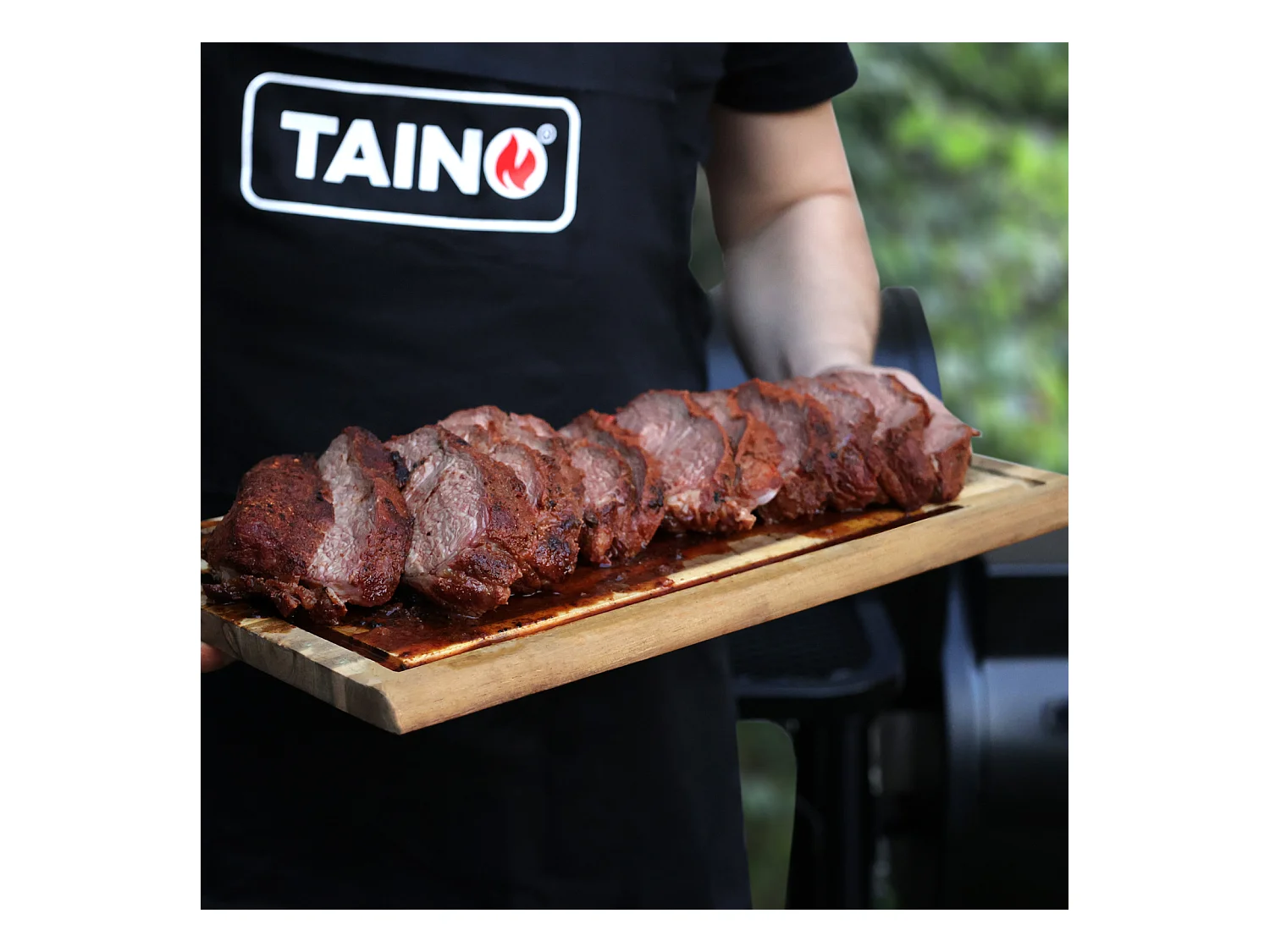 SMOKER YUMA Holzkohlegrill Schwarz