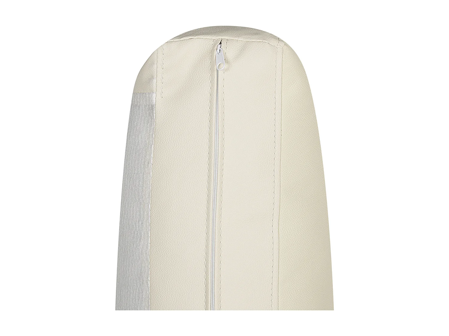 Canapé d'Angle à Gauche avec Appui-Tête Réglable Taies Lavables en Cuir Beige Crème Stockholm II