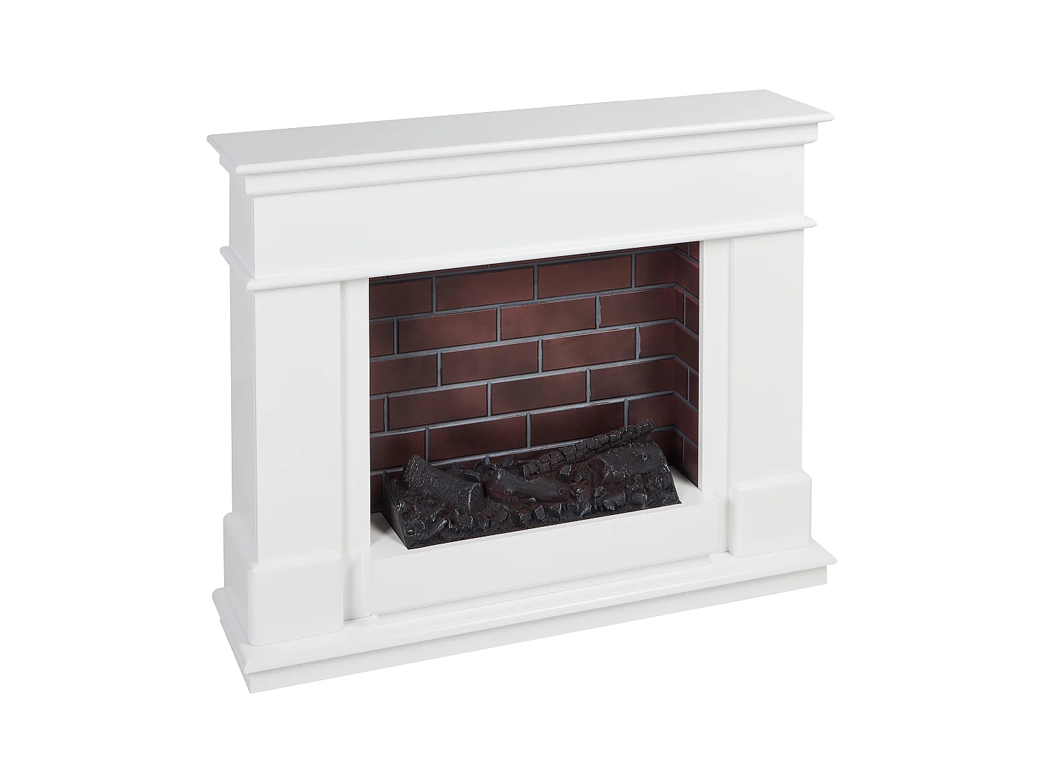 Elektrokamin mit Heizfunktion NAMIB mit Fernbedienung Weiss