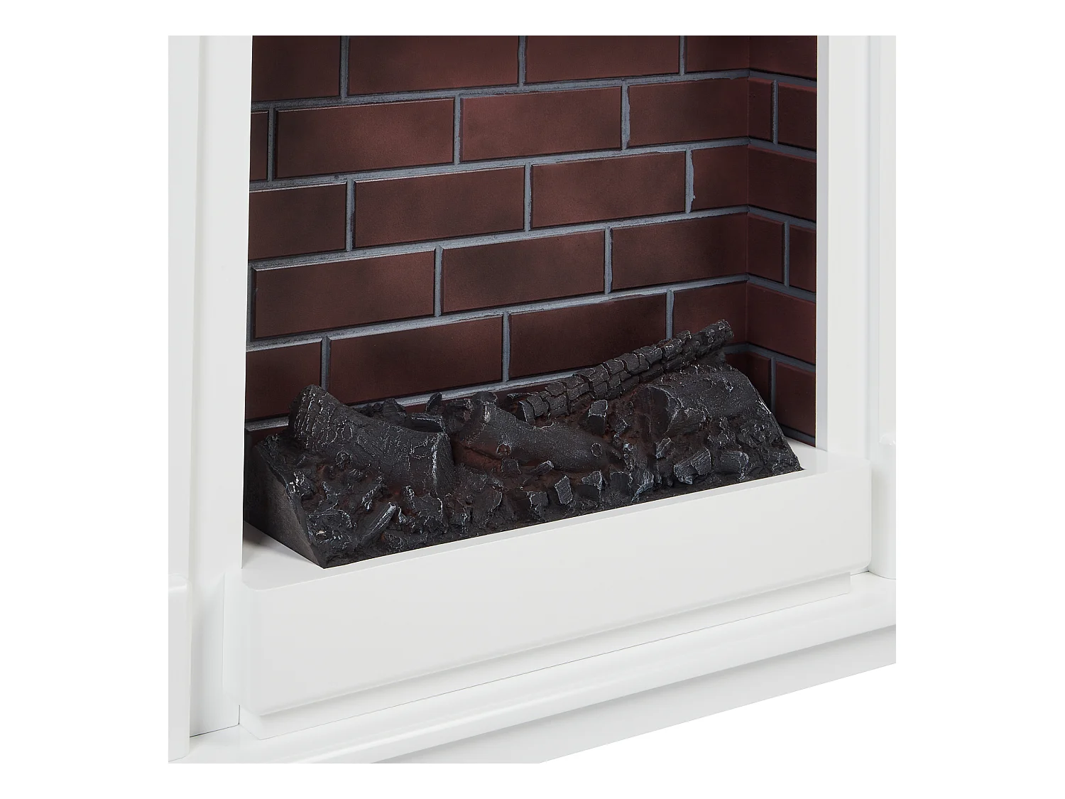 Elektrokamin mit Heizfunktion NAMIB mit Fernbedienung Weiss